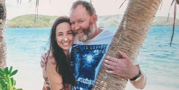 Deb Hallyburton with her husband Brad, who died last month. Photo / Facebook