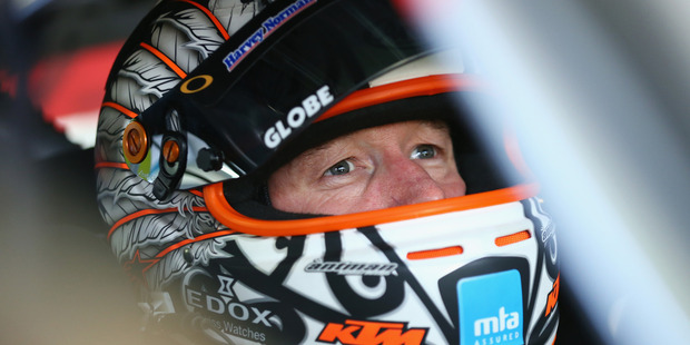 Greg Murphy sits in his car prior to practice ahead of the Sandown 500. Photo / Getty Images