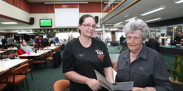 REACHING THE BIG ONE: Napier RSA assitant club manager Dorothy Paki with restaurant manager Bev Russell who are getting ready to celebrate 100 years. PHOTO/DuncanBrown