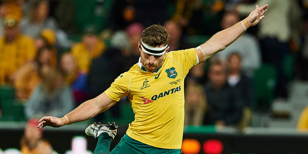 Bernard Foley in action for the Wallabies against the Pumas in Perth in September. Photo / Photosport