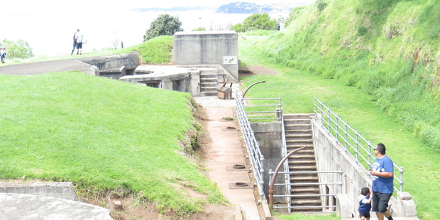 Families enjoy picnics and browsing through tunnels at North Head. Photo / Paul Charman
