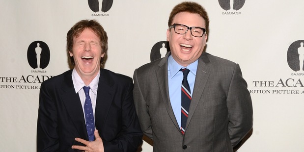Mike Myers and Dana Carvey attend the Academy of Motion Picture Arts and Sciences hosts a Wayne's World reunion at AMPAS Samuel Goldwyn Theater on April 23, 2013. Photo / Getty
