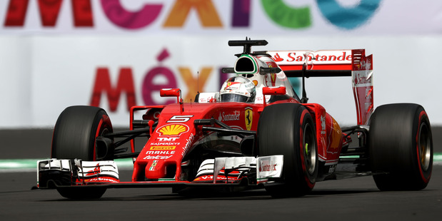 Sebastian Vettel during practice for the Formula One Grand Prix of Mexico. Photo / Getty Images