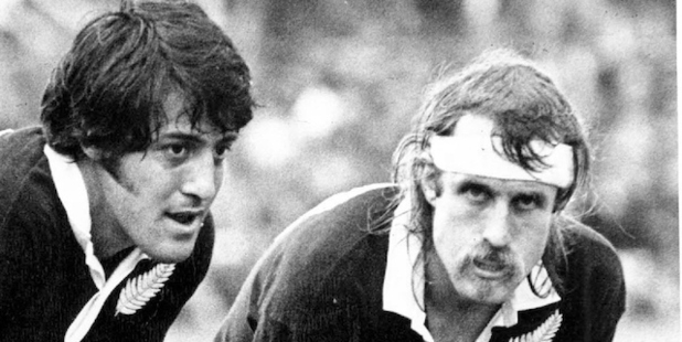 Bryan Williams and Bob Burgess, either 1971 or 1972. New Zealand All Blacks. Photo: Photosport.co.nz