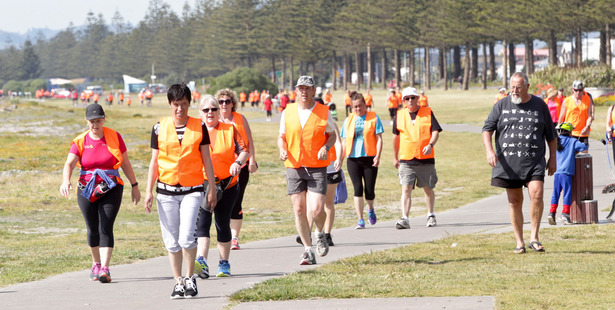 WALKING THE WALK: Around 1500 registrations were received for last year's Mitre 10 Mega Walk. PHOTO/FILE