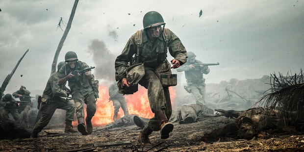 Andrew Garfield stars in Hacksaw Ridge, directed by Mel Gibson. Photo / Supplied