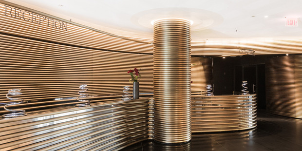 The Watergate Hotel's reception area. Photo / The Watergate Hotel