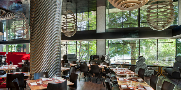The Watergate Hotel's Kingbird restaurant. Photo / The Watergate Hotel