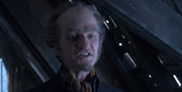 A scene from the upcoming Netflix adaptation of Lemony Snicket's A Series of Unfortunate Events.