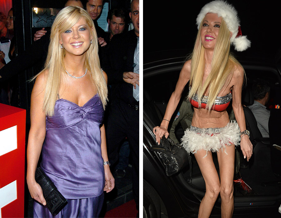 Tara in 2005 (left) and at a Halloween party last weekend. Photos / Getty, Splash