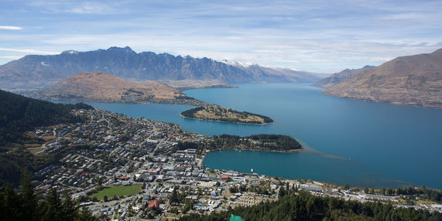 Queenstown with the Remarkables in the backround. Photo / 123rf