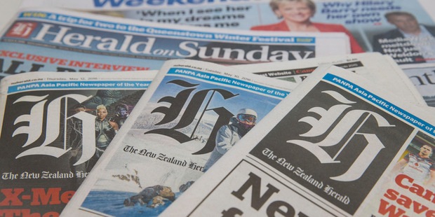 NZME mastheads. Photo / File