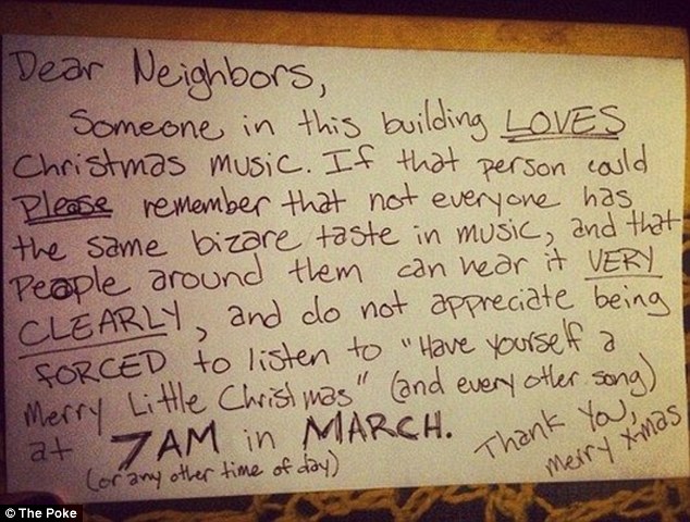 Too soon: The author of this note does not wish it could be Christmas every day.