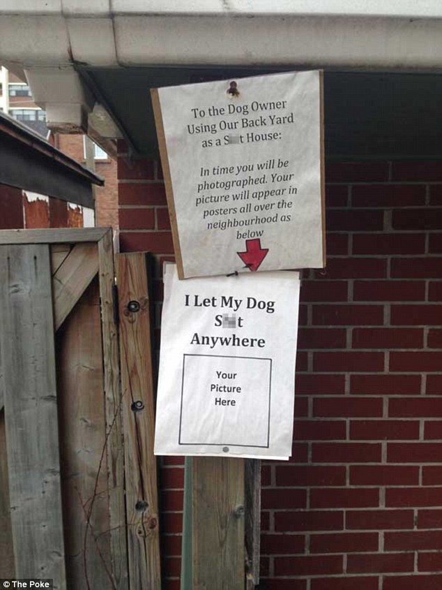 Not so gentle warning: Dog owners who don't follow the rules will be publicly shamed.