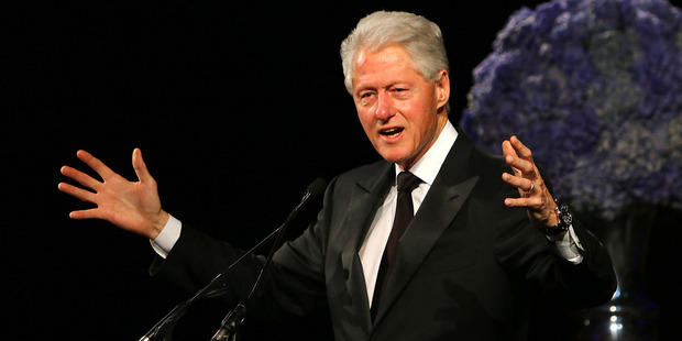 Former US President Bill Clinton speaking in London, England, 2015. Photo / Getty