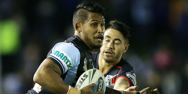 Ben Barba was released by the Sharks this week after testing positive to cocaine four days after the Sharks' NRL grand final triumph over Melbourne. Photo / photosport.co.nz