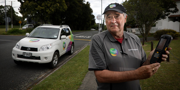 Trustpower meter reader Eddie Sheehey could be out of a job if a trial of smart meters is successful. Photo/Andrew Warner