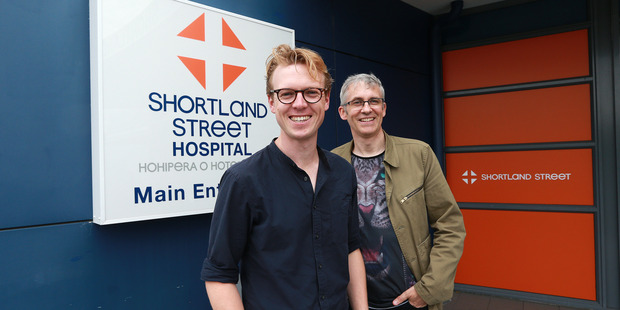 Guy Langford and Simon Bennett are involved in an upcoming project to make a musical based on the popular Kiwi TV show Shortland Street. Photo / Doug Sherring