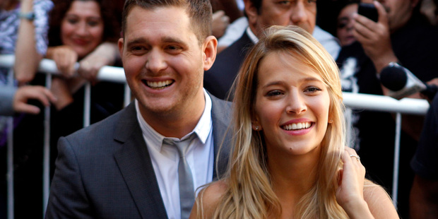 Michael Buble and Luisana Lopilato. Photo / AP
