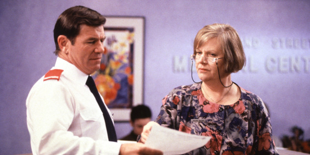 Tom and Marj in an early episode of Shortland Street. 