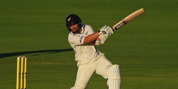 Ross Taylor in action during his 290 at the Waca last season. Photosport