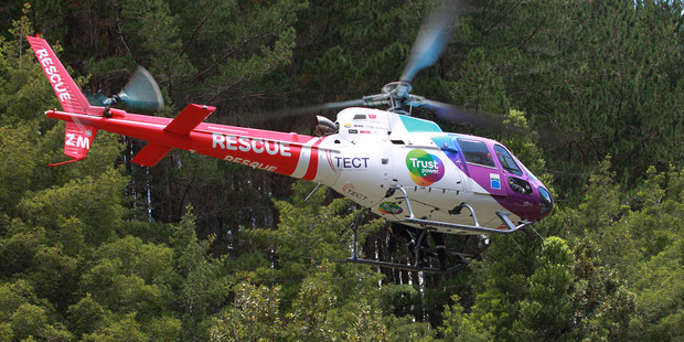 The Trustpower TECT Rescue Helicopter assisted a 12-year-old girl last night. Photo/file