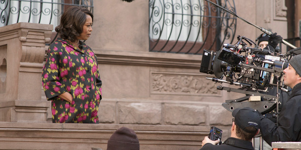 Actress Alfre Woodard on the set of Marvel's "Luke Cage," filmed in New York.