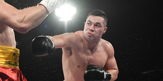 New Zealand heavyweight boxer Joseph Parker versus Russia's Alexander Dimitrenko. Photosport