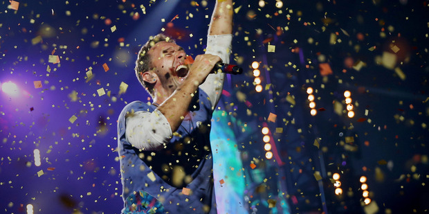 Chris Martin and Coldplay will bring every available party trick with them when they perform at Mt Smart Stadium in December. Photo/Getty