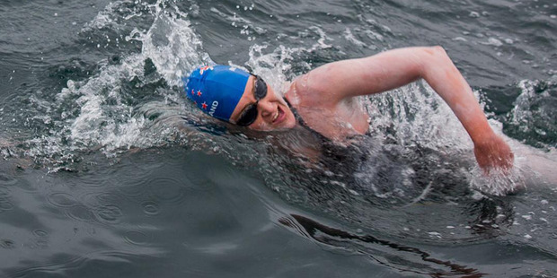 Loading New Zealand born open water swimmer Kimberley Chambers was part of the first people to swim across the Dead Sea. Photo / Supplied