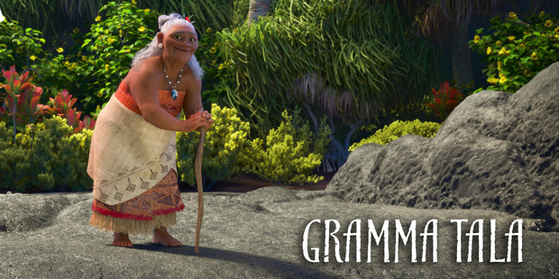 Rachel House plays Moana's Gramma Tala in Disney's upcoming Moana. Photos / supplied, Michael Craig.
