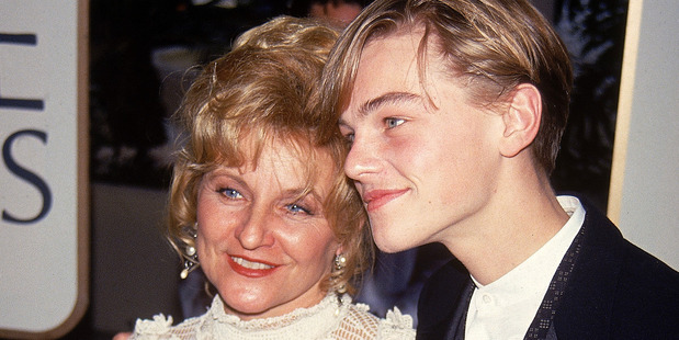 Actor Leonardo DiCaprio with his mother Irmelin at Golden Globes. Photo / Getty 