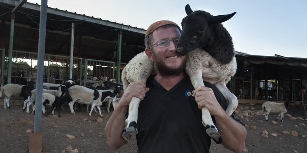 Nachum Schwartz, a 42-year-old Israeli settler from the wildcat Amona settlement, northeast of the Palestinian city of Ramallah in the Israeli occupied West Bank. Photo / AFP