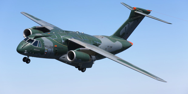 The plane during a flight test. Photo / Grant Bradley