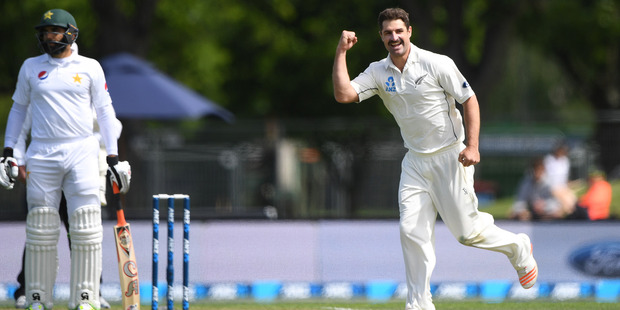 Colin de Grandhomme had done little to suggest he was capable of a six-wicket bag on his test debut. Picture / Photosport