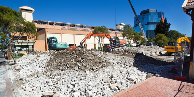 Work continues at the site. Photo/Ben Fraser