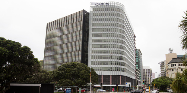 The Asteron Building on Featherston Street in Wellington has been vacated a week and a half after the earthquake. Photo/Mark Mitchell