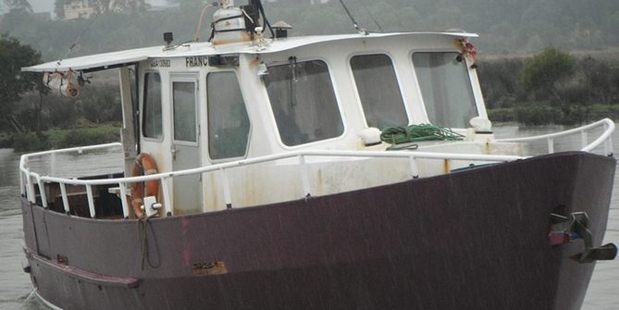 The Francie charter boat, which is the boat which has capsized today in the Kaipara Harbour with multiple fatalities. Photo / Supplied