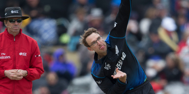 Former New Zealand bowler Daniel Vettori in action. Photo / Brett Phibbs