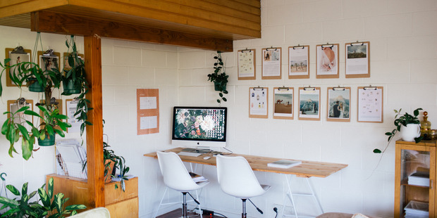 Inside Together Journal's home office space.