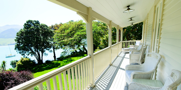 The view of Pigeon Bay from the villa's balcony at Annandale. Photo / Whitney Lewis