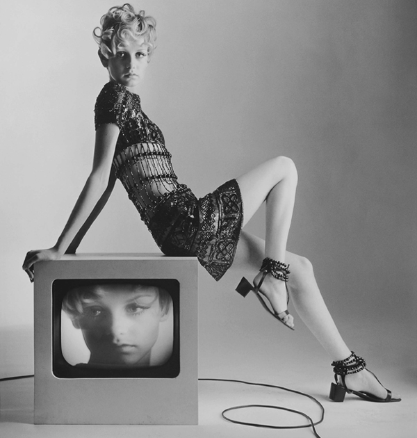 Twiggy in YSL by Bert Stern 1967, from The Model as Muse: Embodying Fashion at the Metropolitan Museum of Art, New York. Photo / Supplied