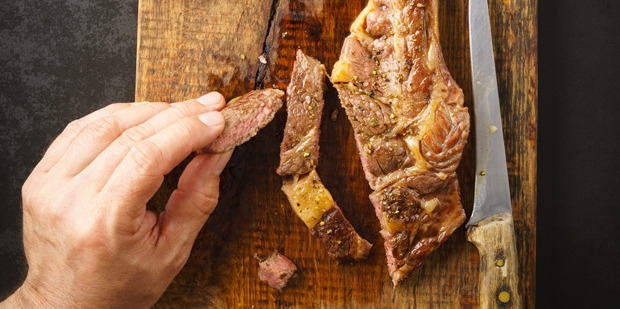 Most men will be pleased to hear that a good steak will provide you with most of your daily recommended intake of zinc. Photo / Getty