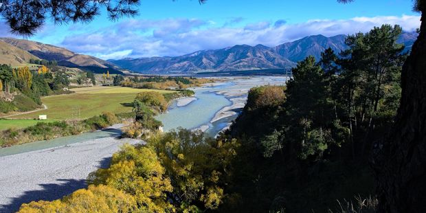 Waiau River from Riverview lookout, Hanmer Springs, Canterbury. Photo / 123RF