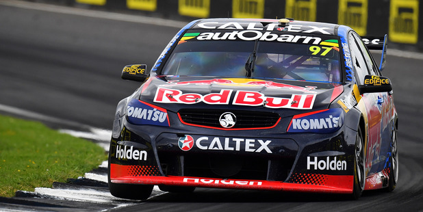 Shane Van Gisbergen during race 4 for the Auckland SuperSprint. Photo / Getty Images