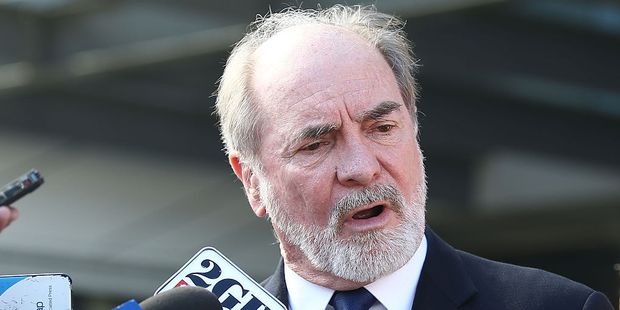 Australian Rugby League Commission Chairman John Grant speaks to the media during an NRL press conference. Photo / Getty Images
