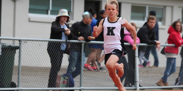 Henry Patterson, 10, was disqualified from an inter-zone race in Lower Hutt for running barefoot. Photo/ Jo Murray