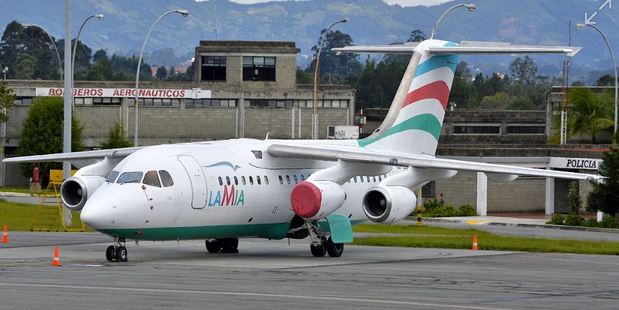 The LAMIA Avro 146-RJ85. Photo / Jorge Saenz / Jetphotos.net