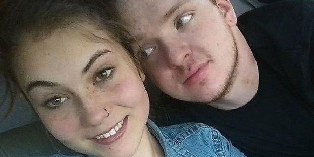 Raina Reed, 16, with her fiance Elijah Cox, 20. Both died when he crashed his car into a tree after turning off the headlights. Photo / Facebook