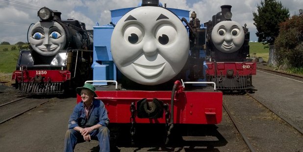  Thomas the Tank Engine is a visitor. Photo / Richard Robinson